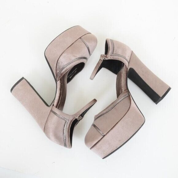 Jeffrey Campbell Low Down Platform Pump Chunky High Heels Size 9.5 - Picture 8 of 9